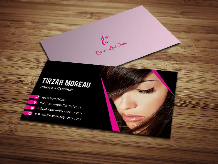 Business Cards Ottawa Lash Queen 1
